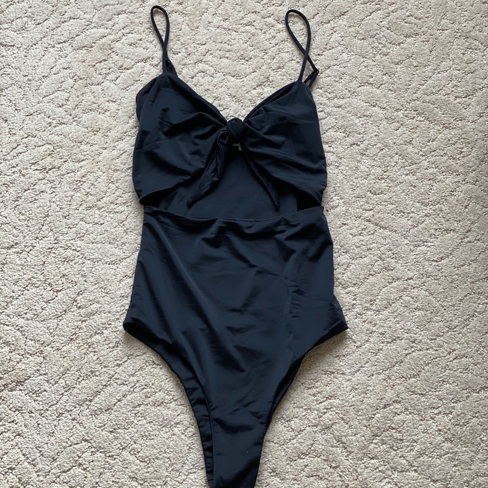 Tie cut out bodysuit
